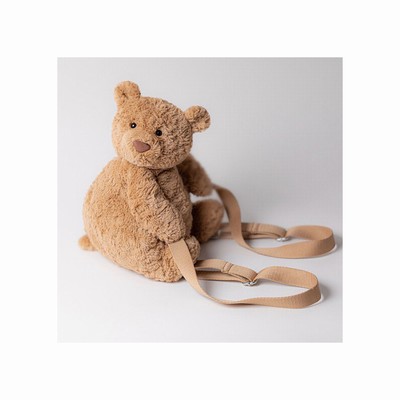 Jellycat Bartholomew Bear Backpack Bag Australia | 352809RVG